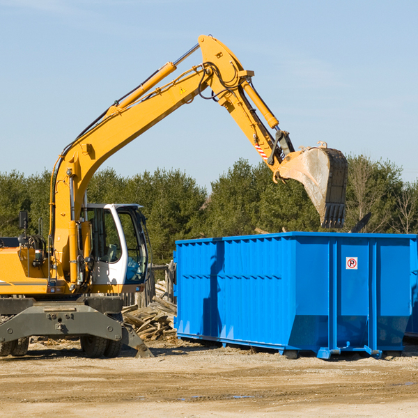 are there any restrictions on where a residential dumpster can be placed in Zachary LA